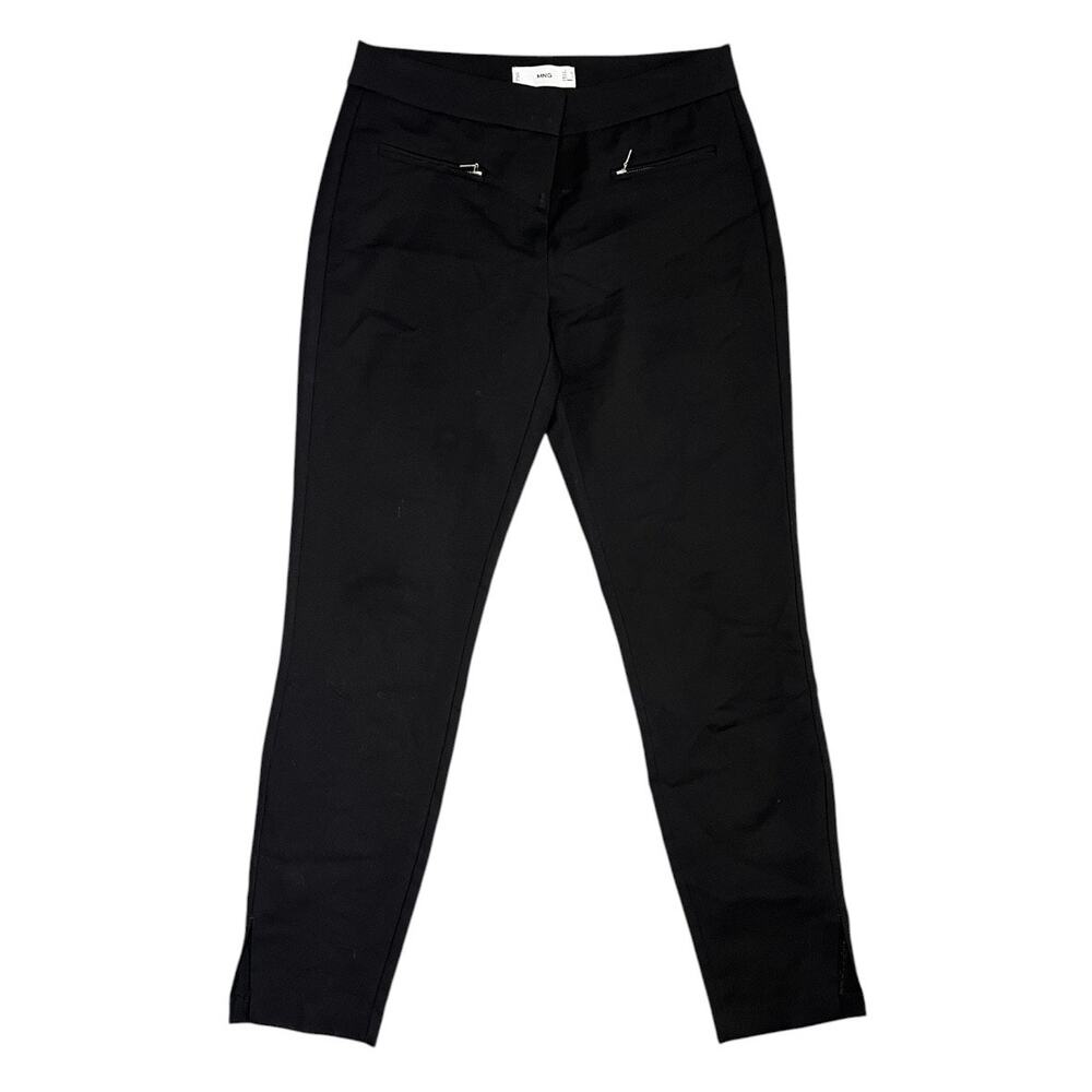 Mango Black Tailored Ankle Pants professional office wear work wear size 6